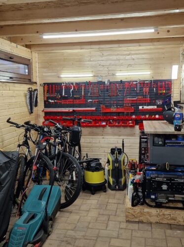 Click to view full screen Stěna na nářadí 1728×780 mm – 50 boxů s držáky photo review